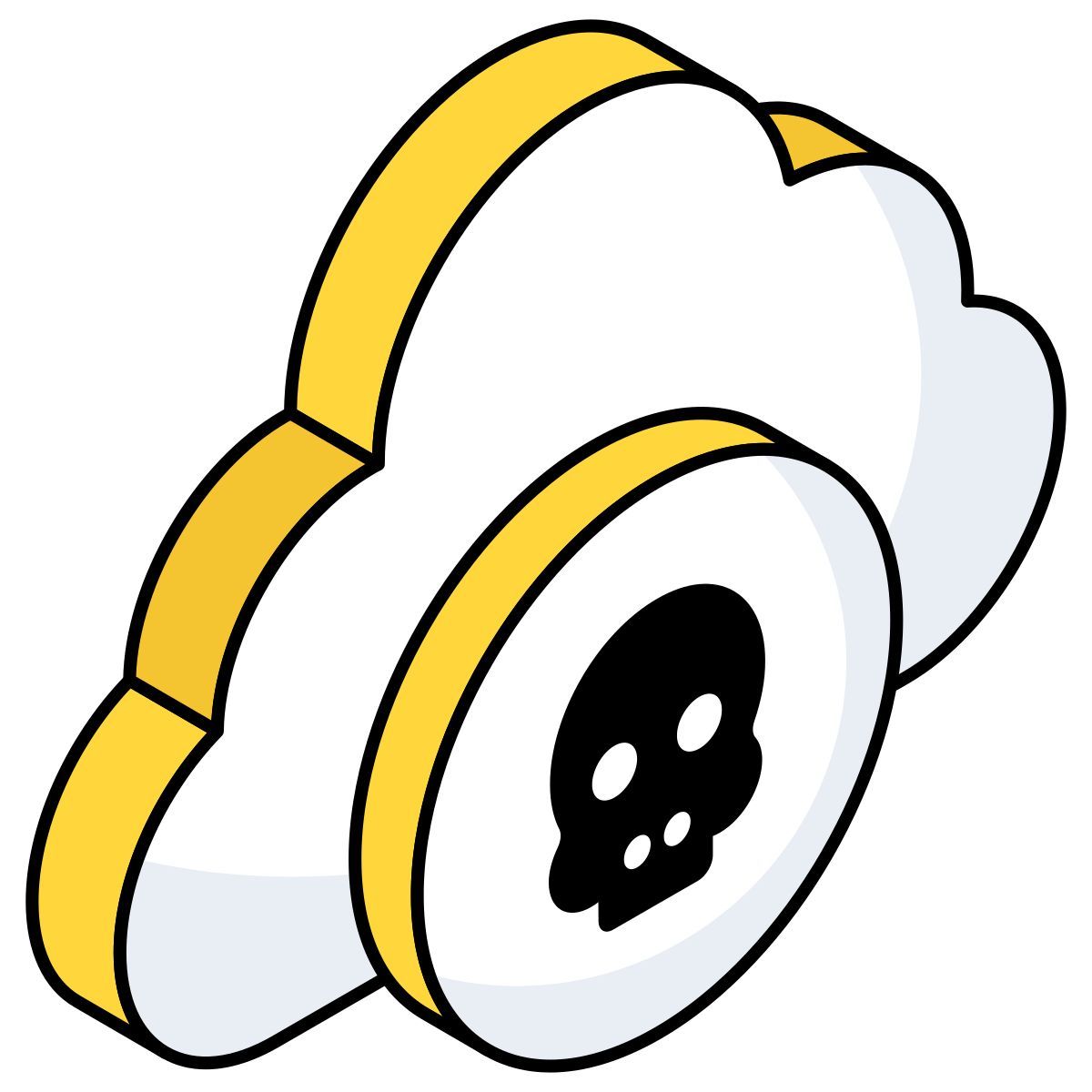 cloud hacking icon