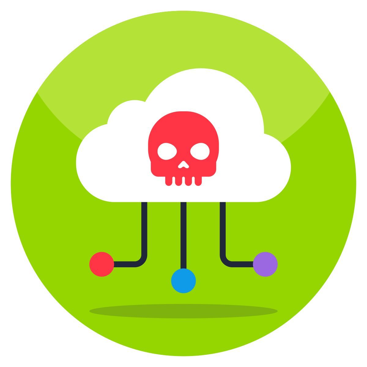 cloud hacking icon