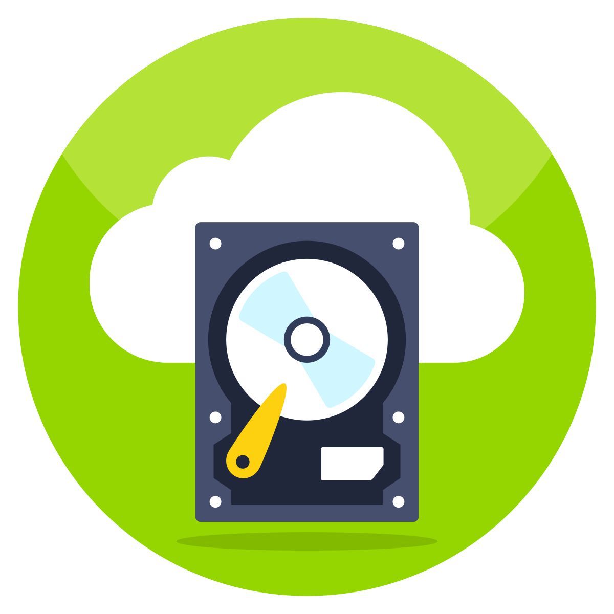 cloud hard drive icon