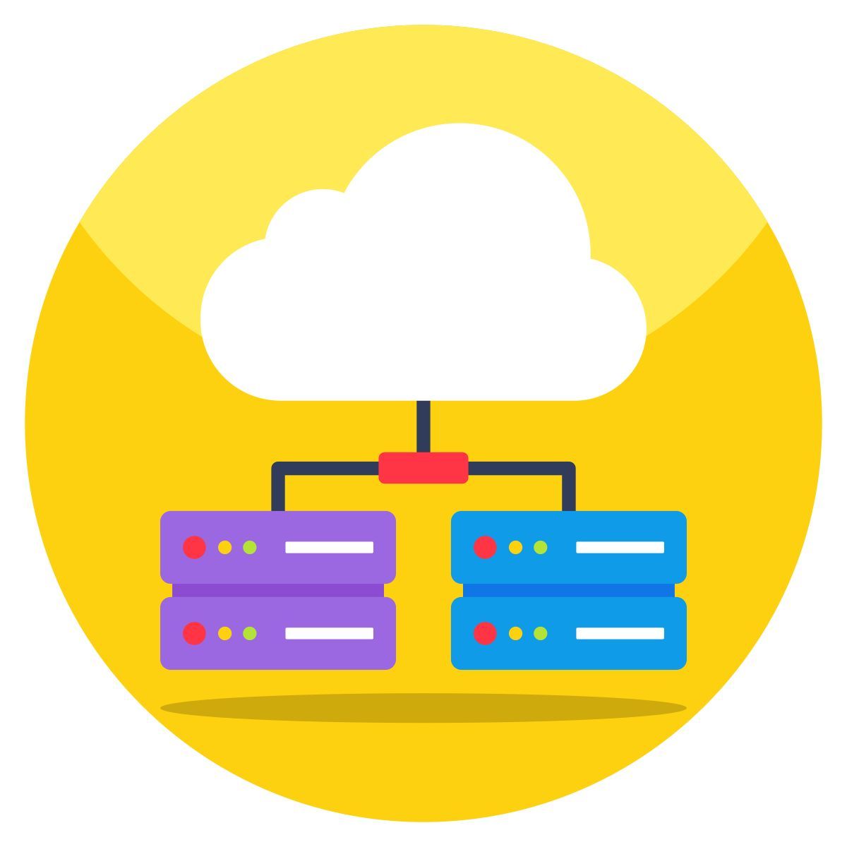 cloud hosting icon