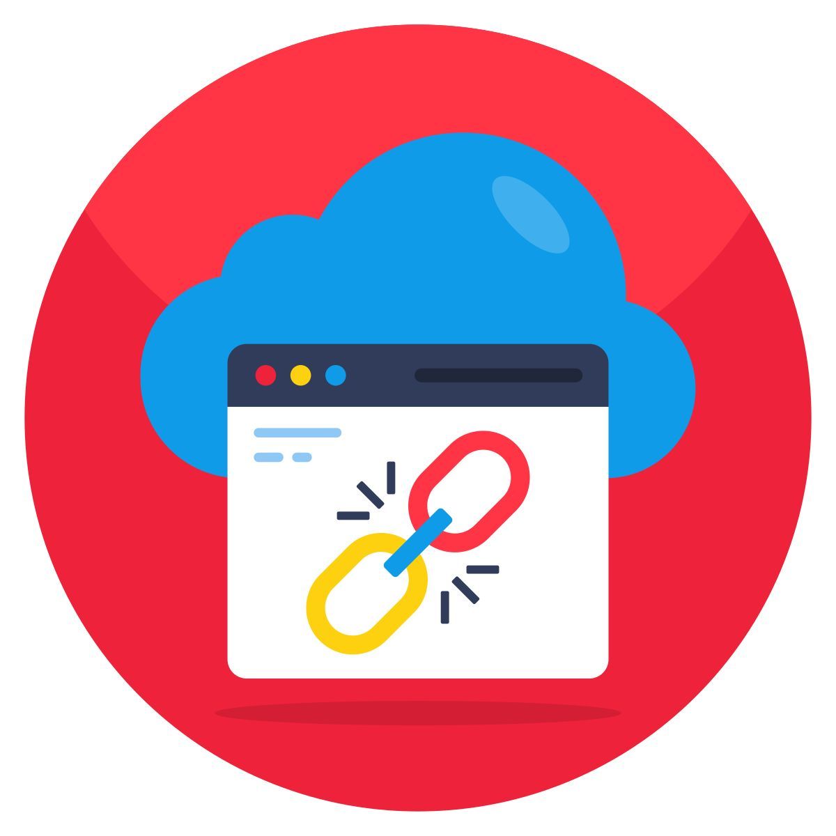 cloud linkage icon