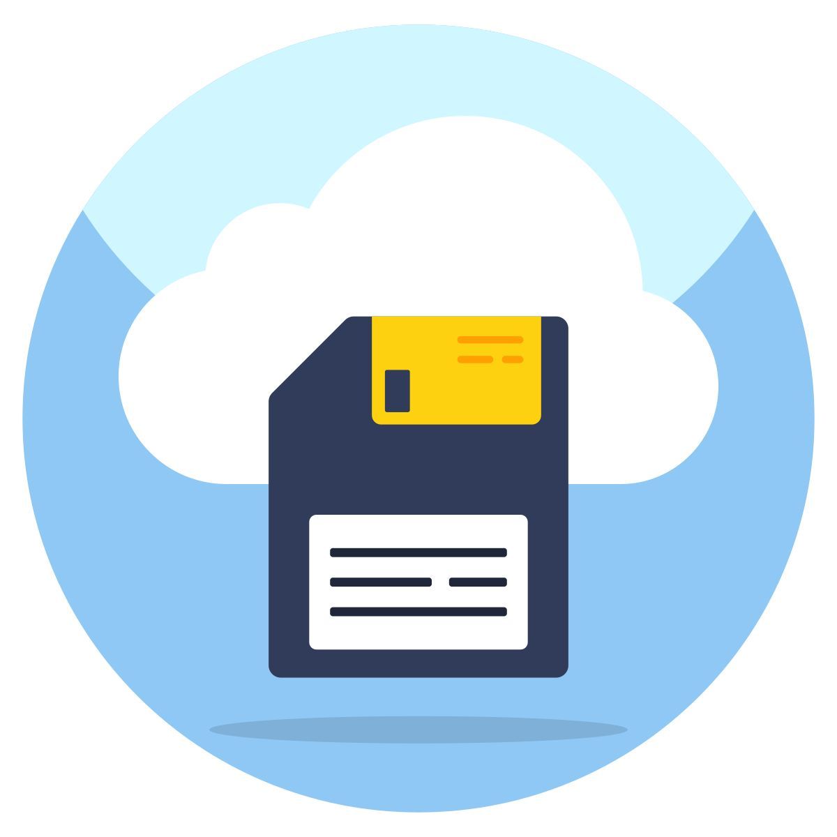 cloud memory card icon