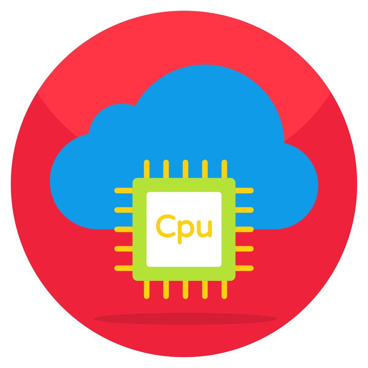 cloud microchip icon