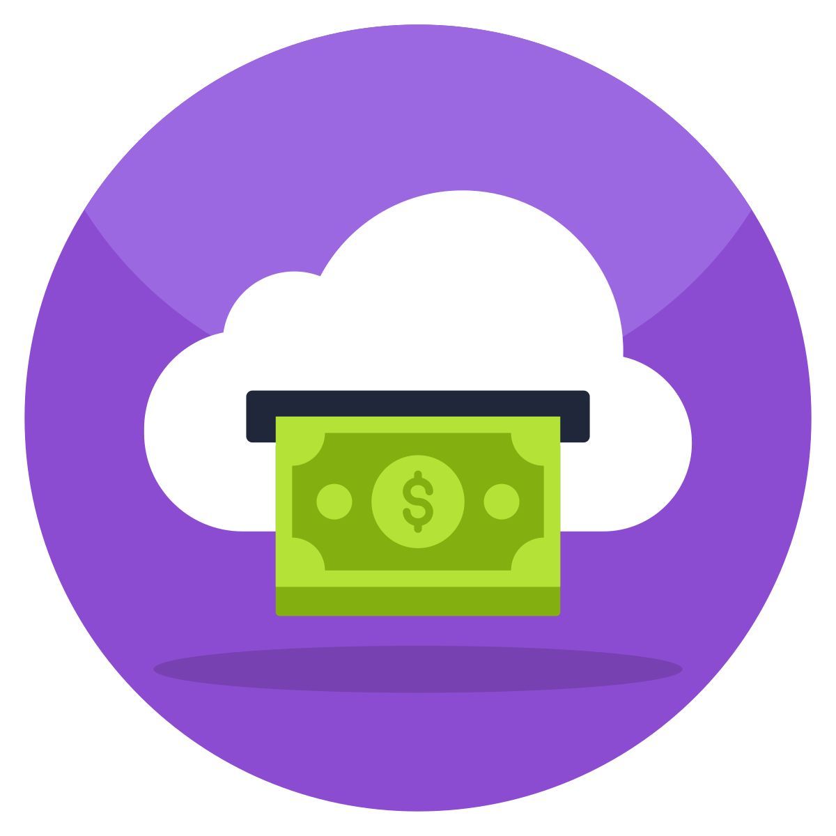 cloud geld icon