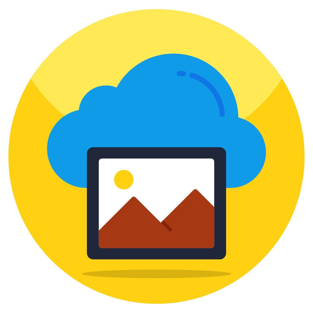 cloud photo icon