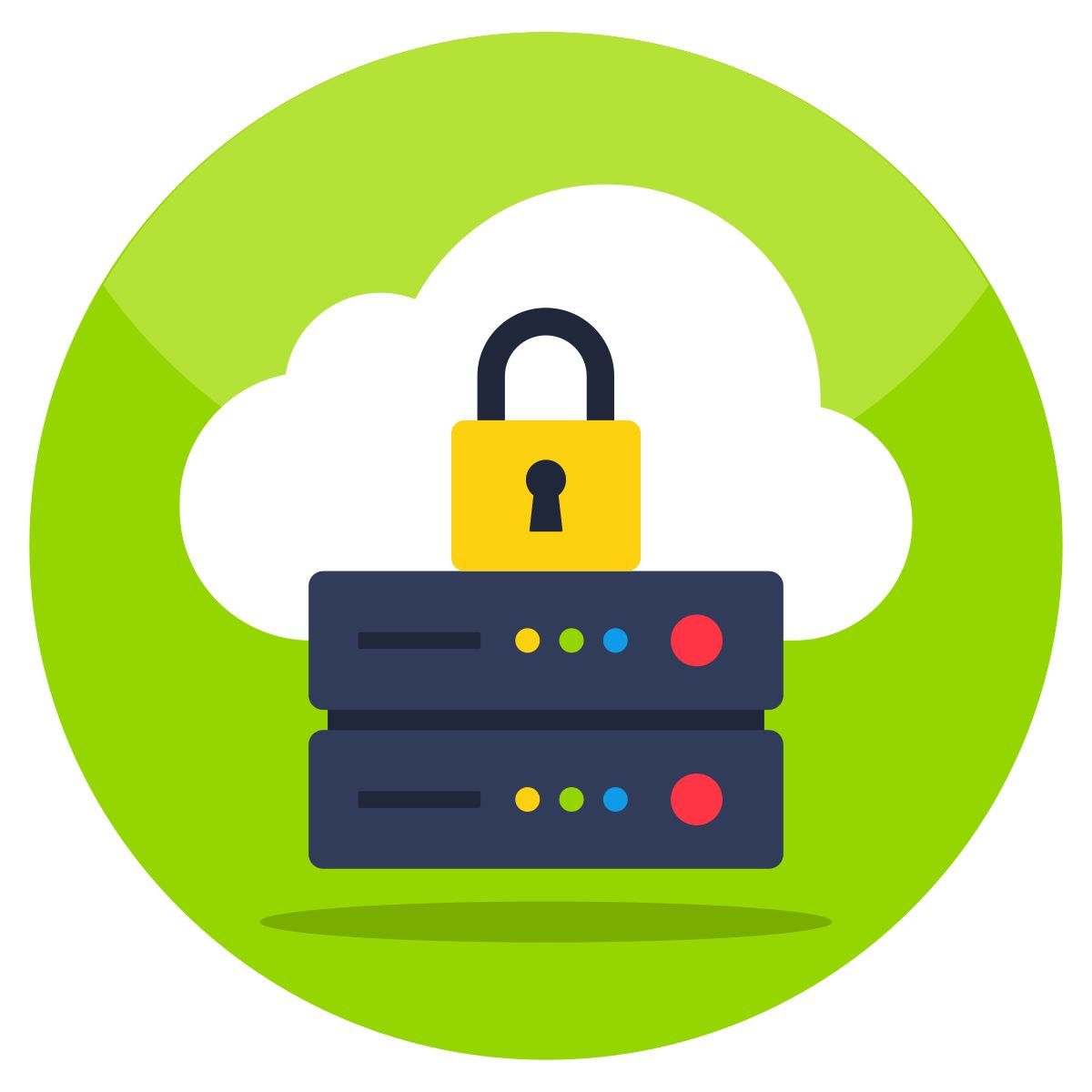 cloud server security icon