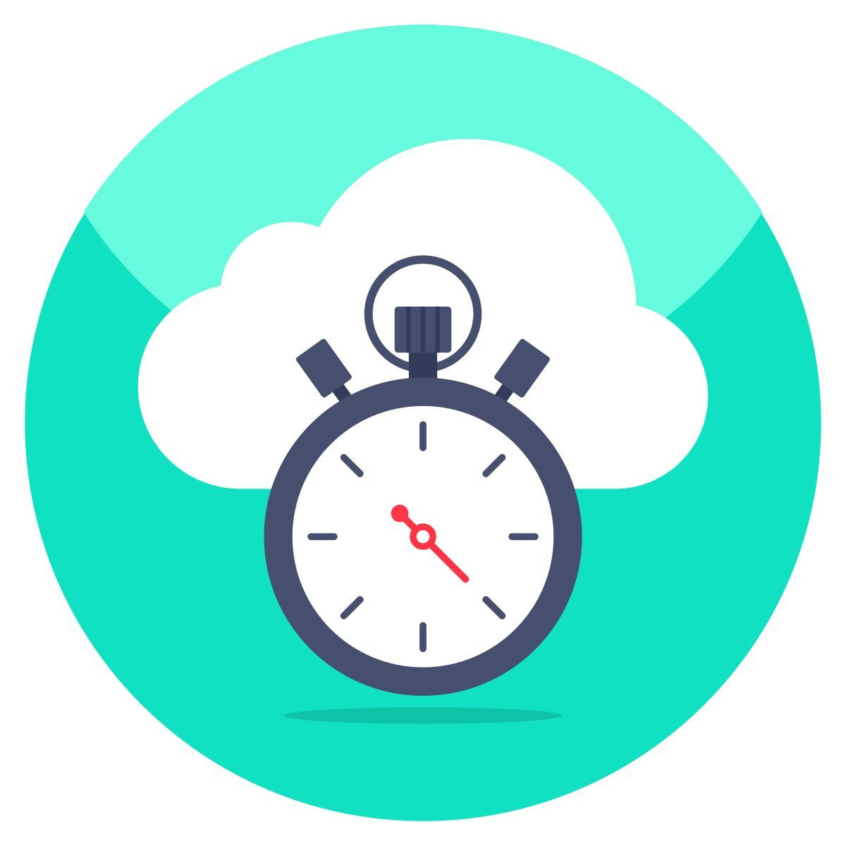 cloud stoppuhr icon