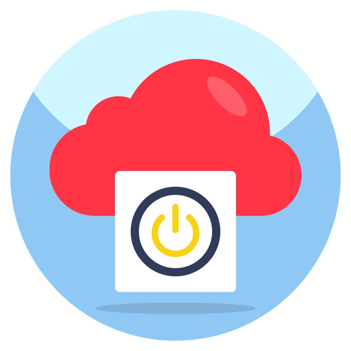 cloud switch off icon