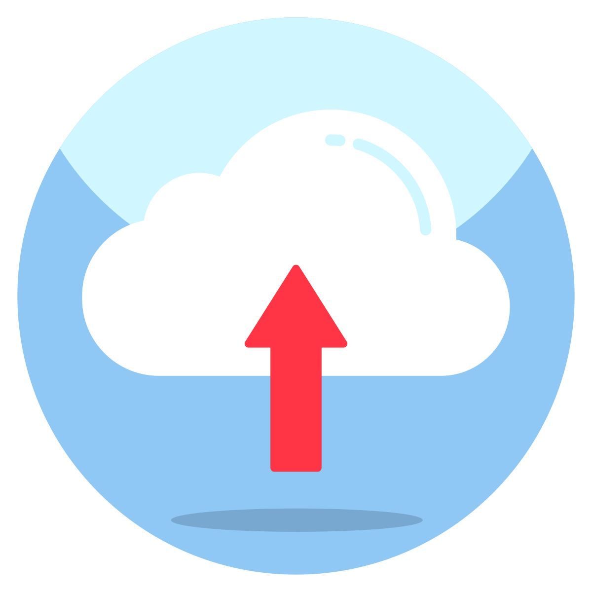 загрузка в облако icon