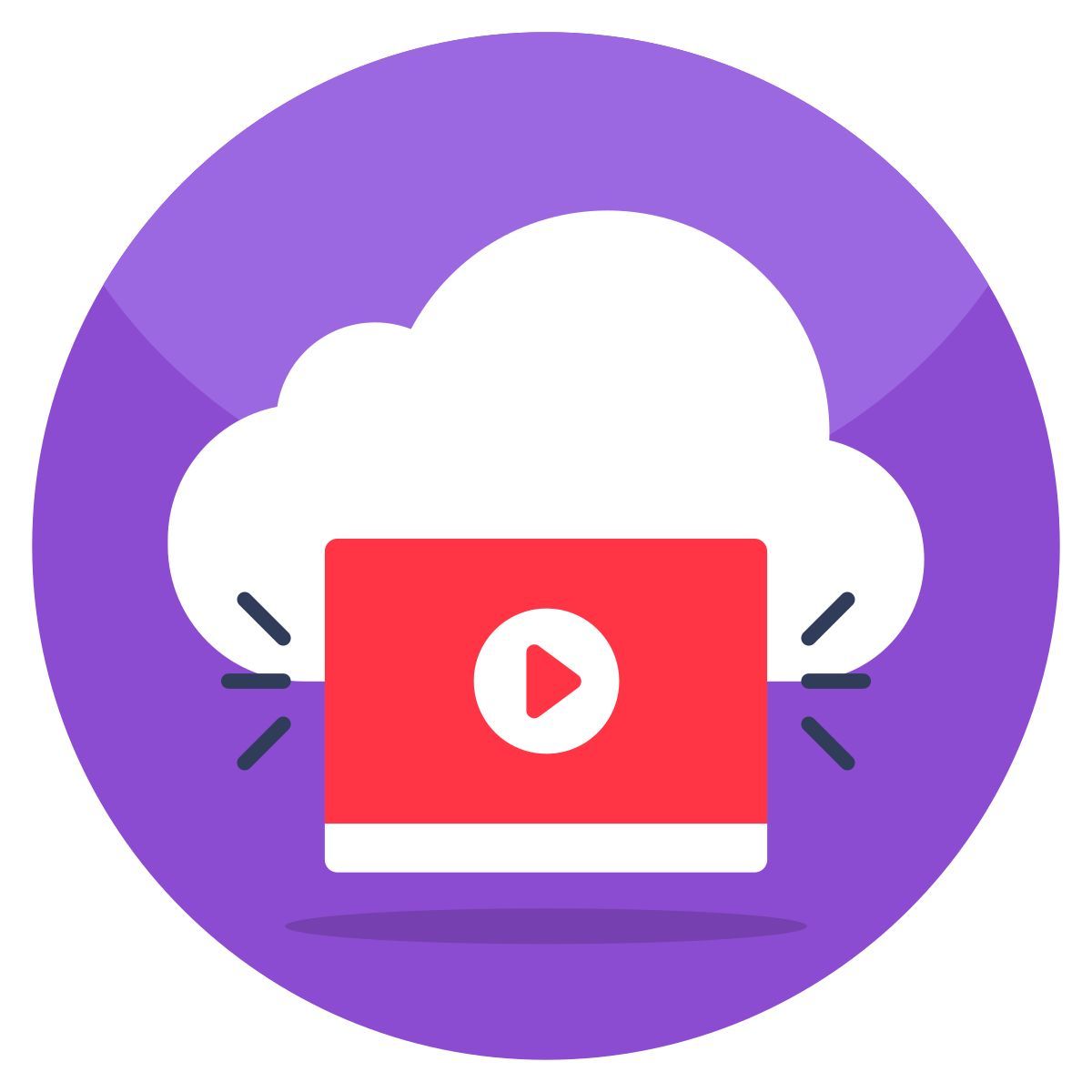 cloud video icon