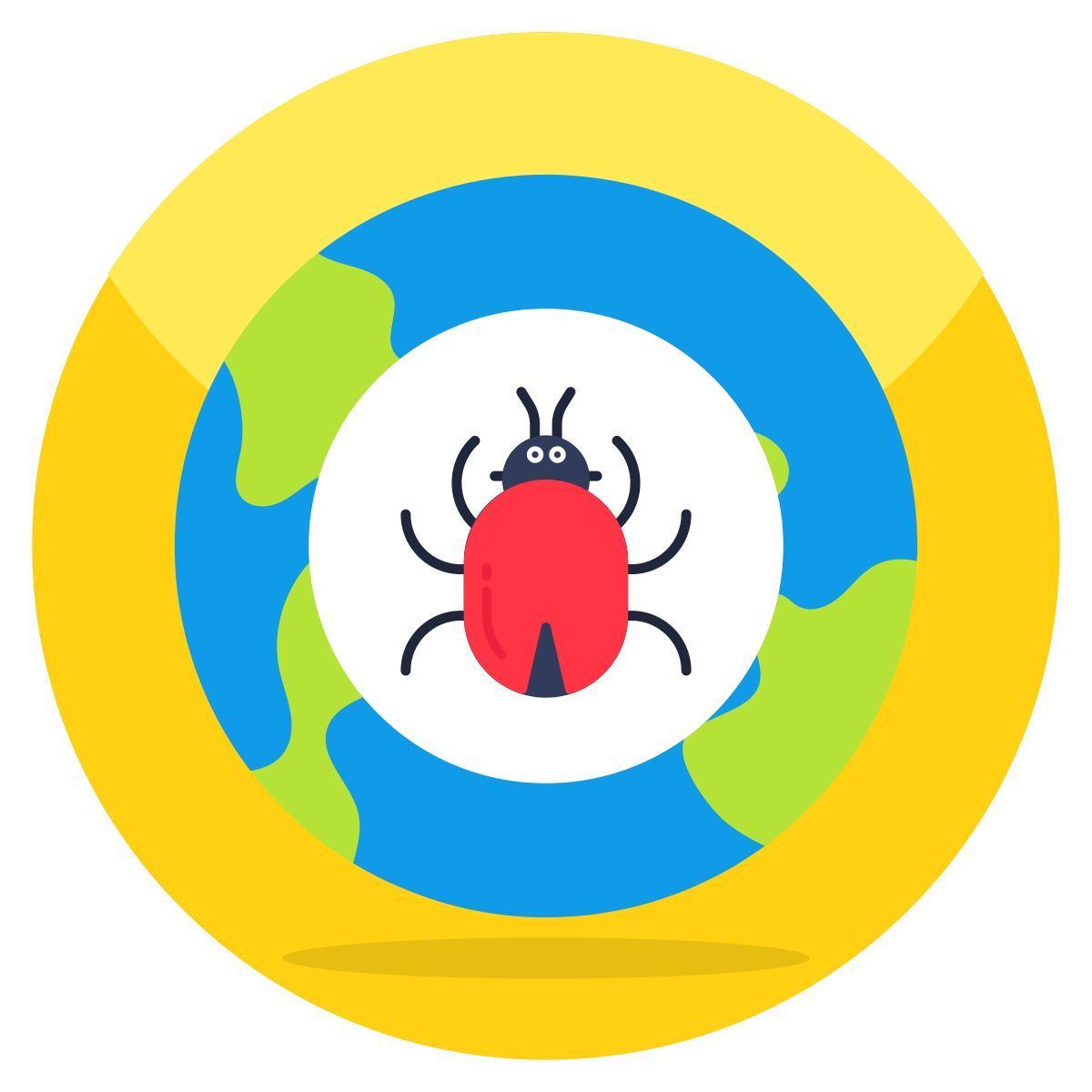 global bug icon