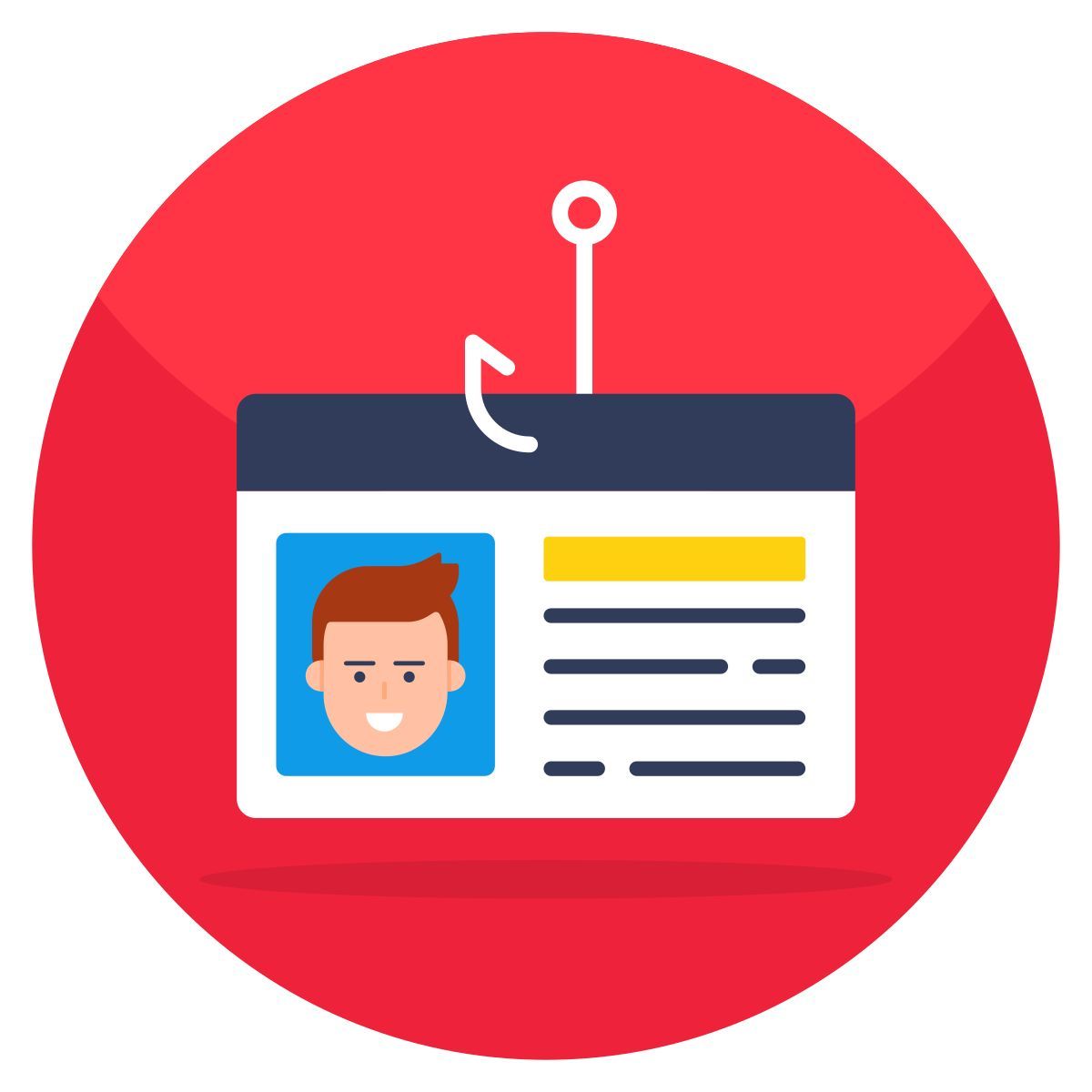 id card phishing icon