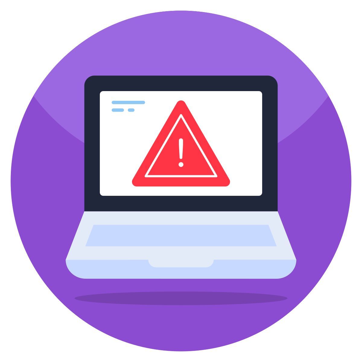 laptop error icon
