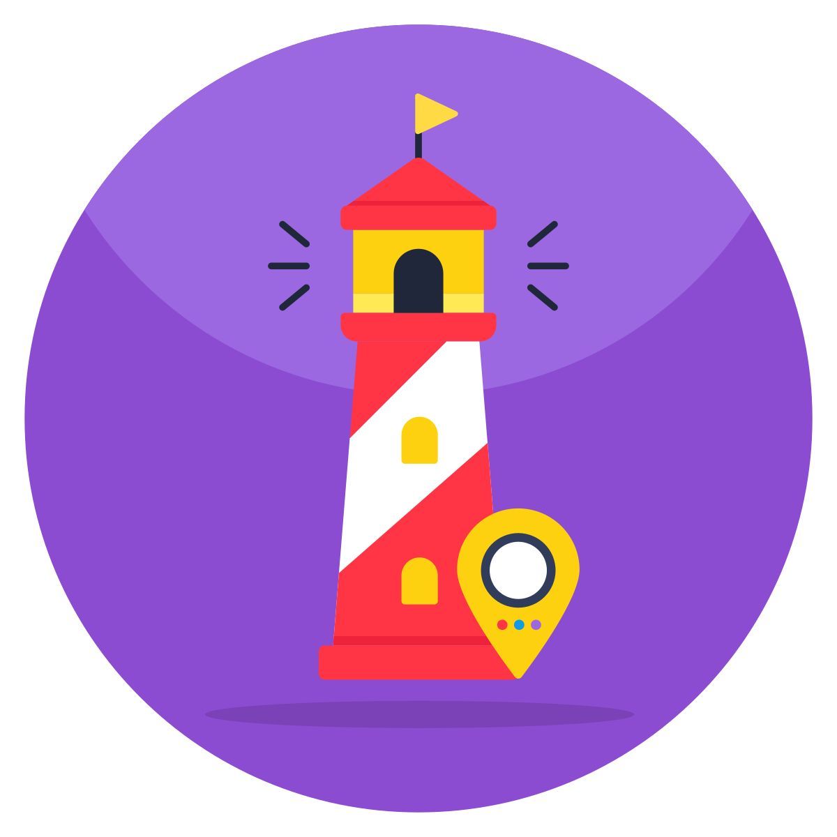lighthouse location icon