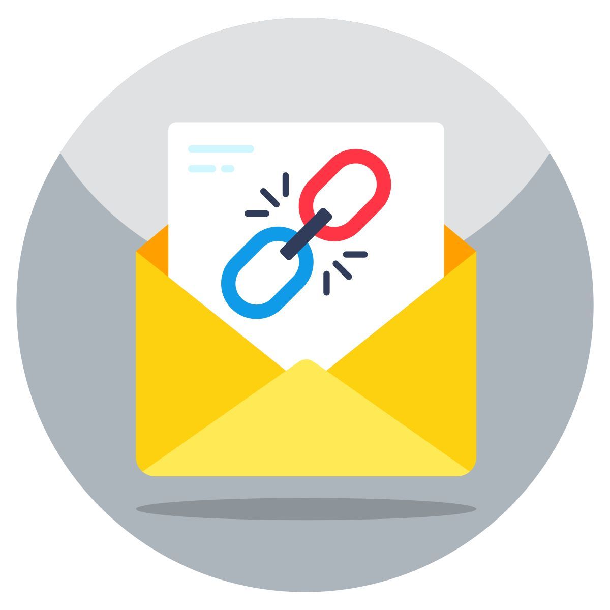 linked mail icon