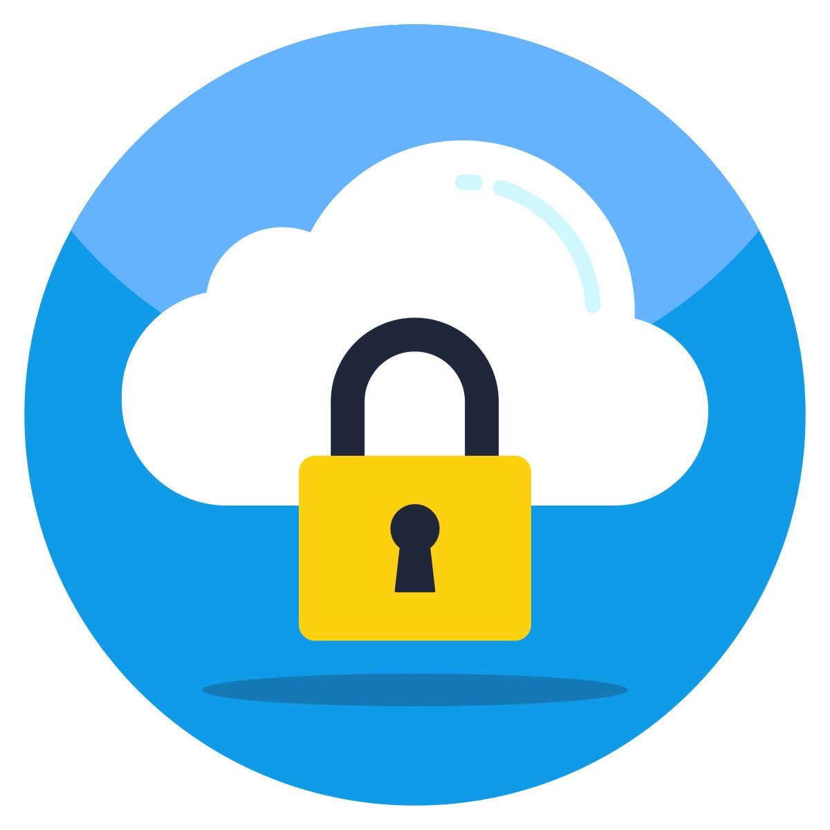 locked cloud icon