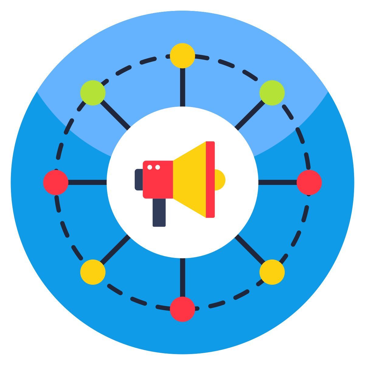 marketing network icon