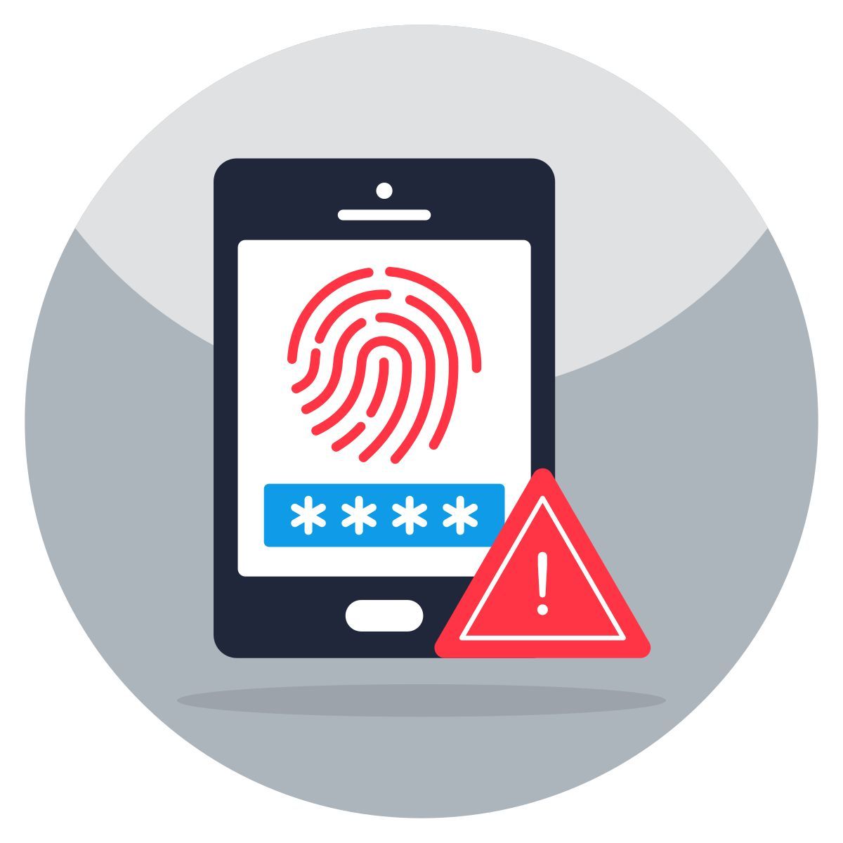 mobile biometric error icon