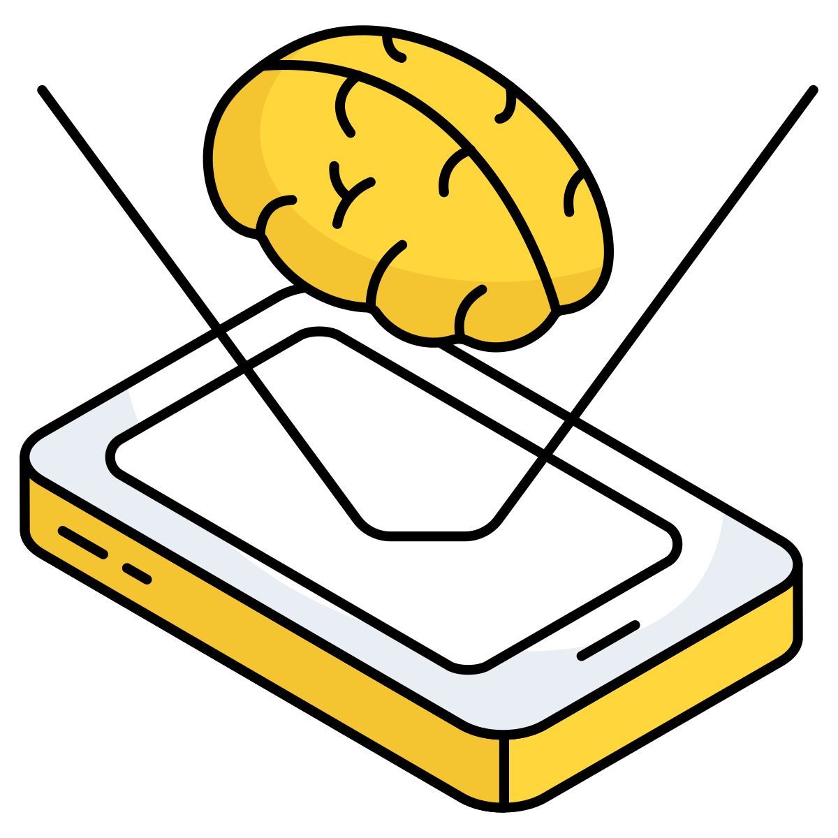 mobile brain icon