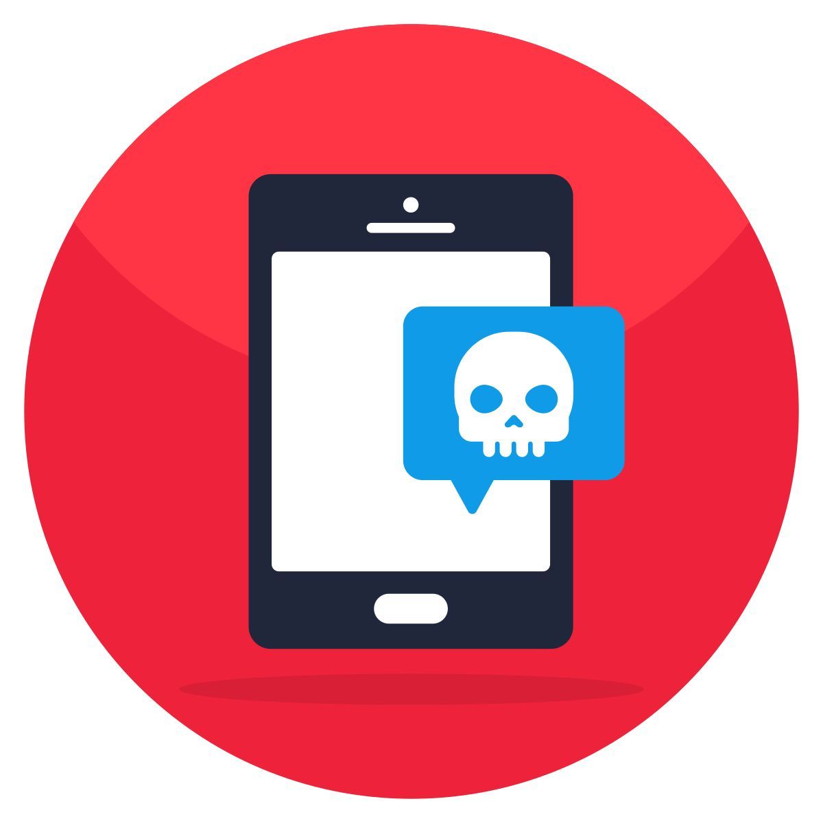 mobile chat hacking icon