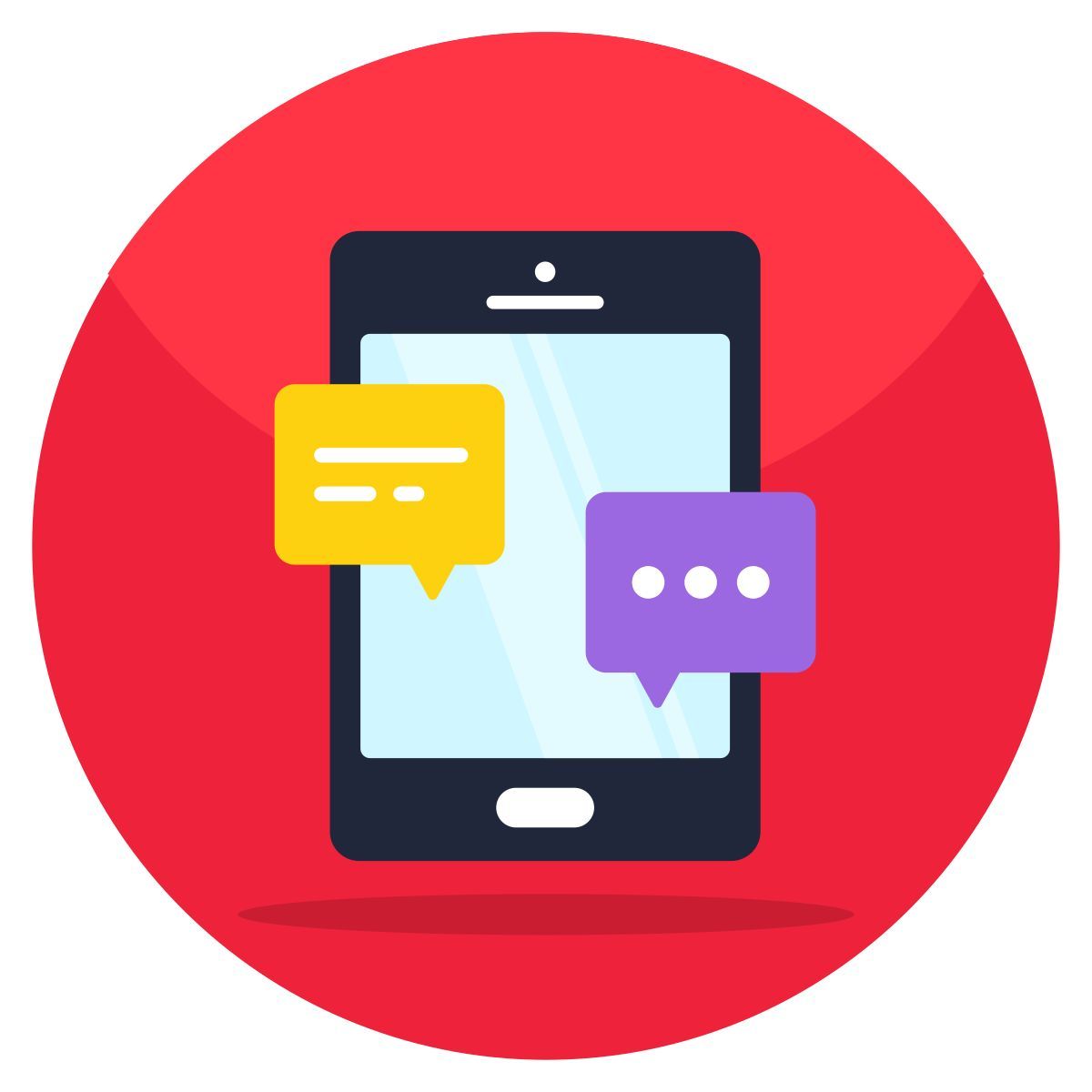 mobile chatting icon