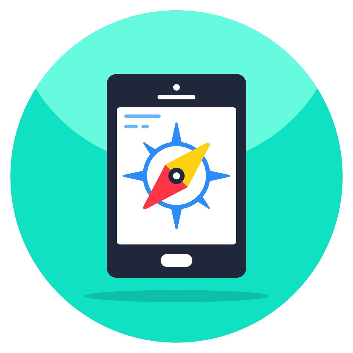 mobile compass icon
