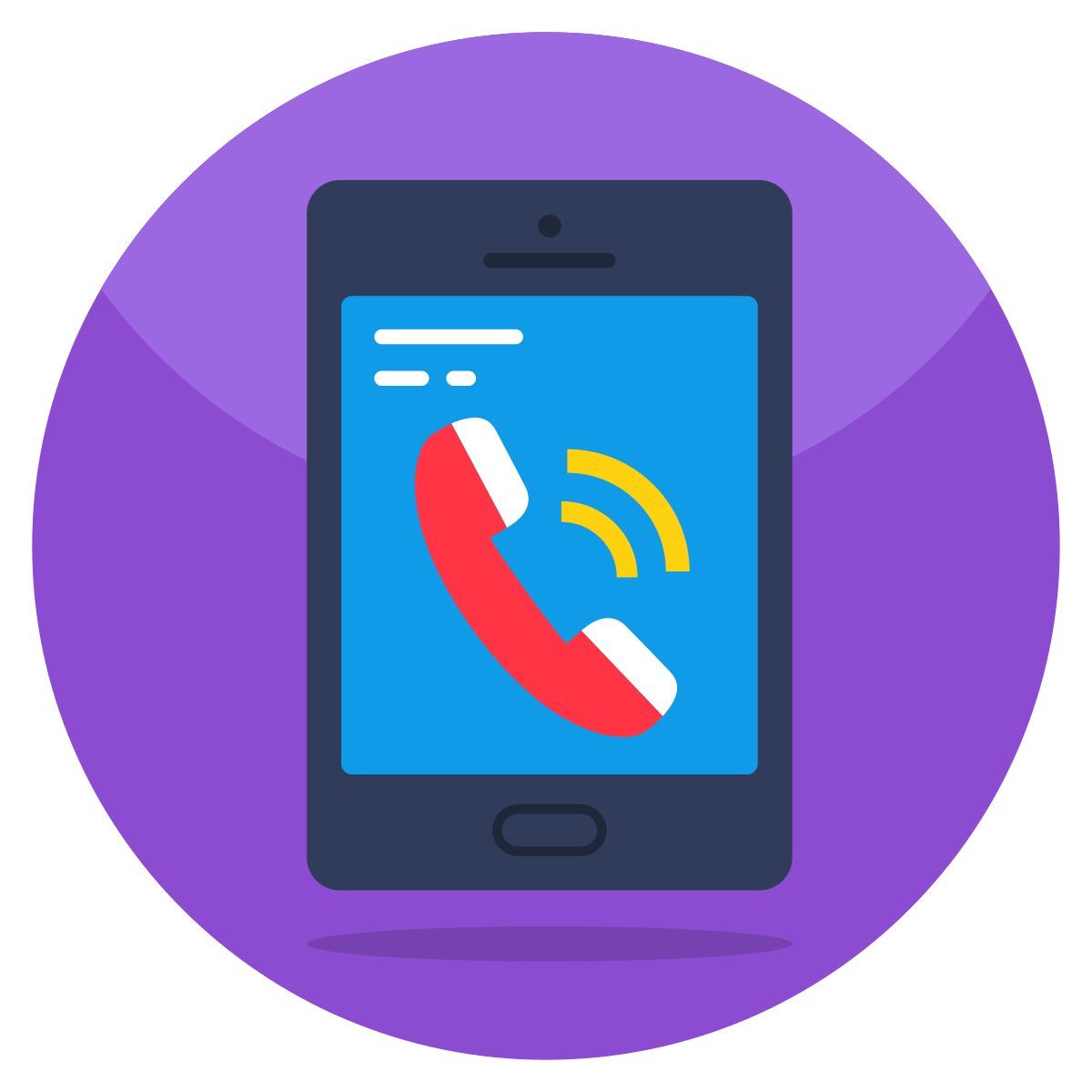 mobile incoming call icon