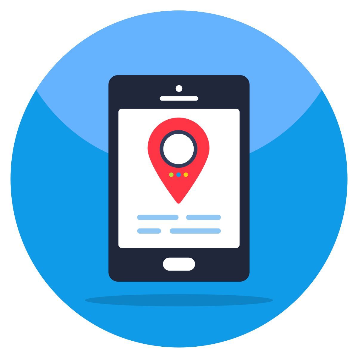 localização móvel icon