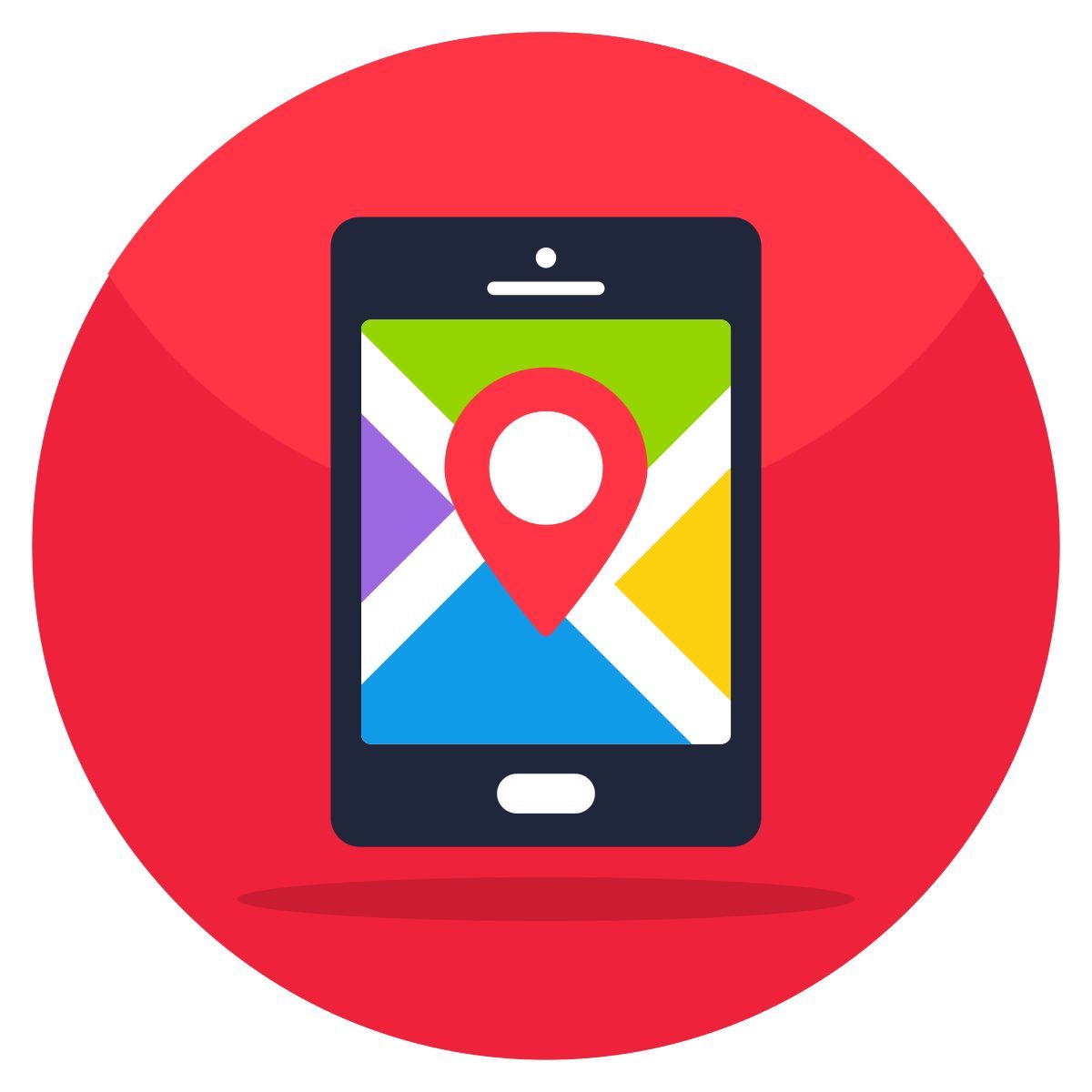 localização móvel icon