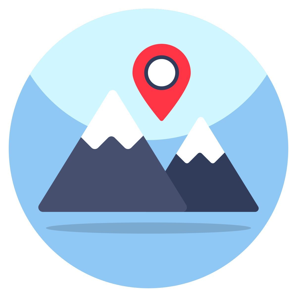 mountains location icon
