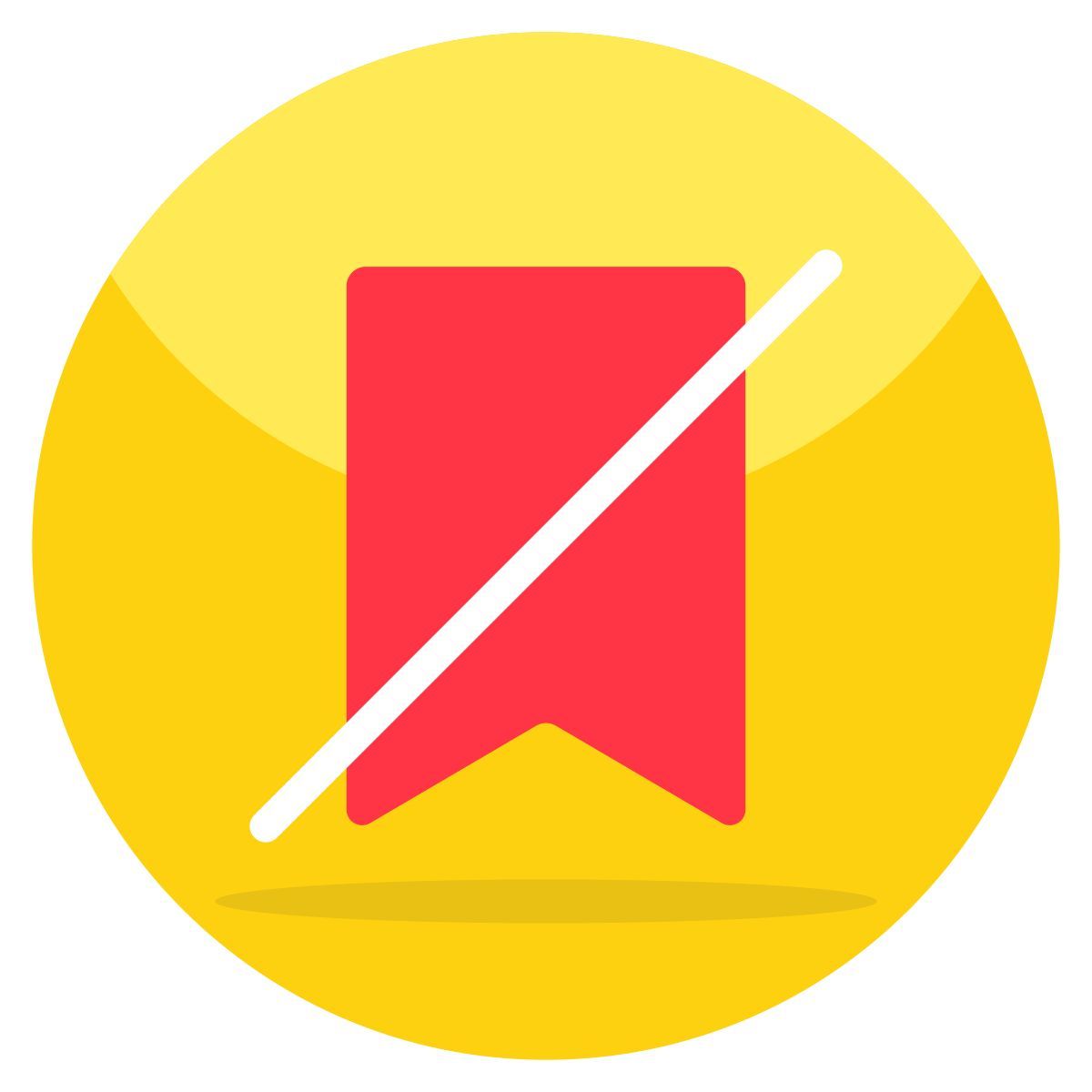 kein lesezeichen icon