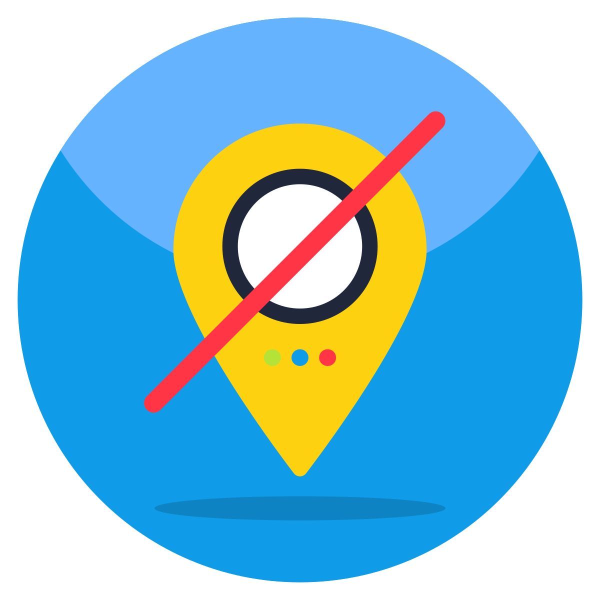 kein standort icon