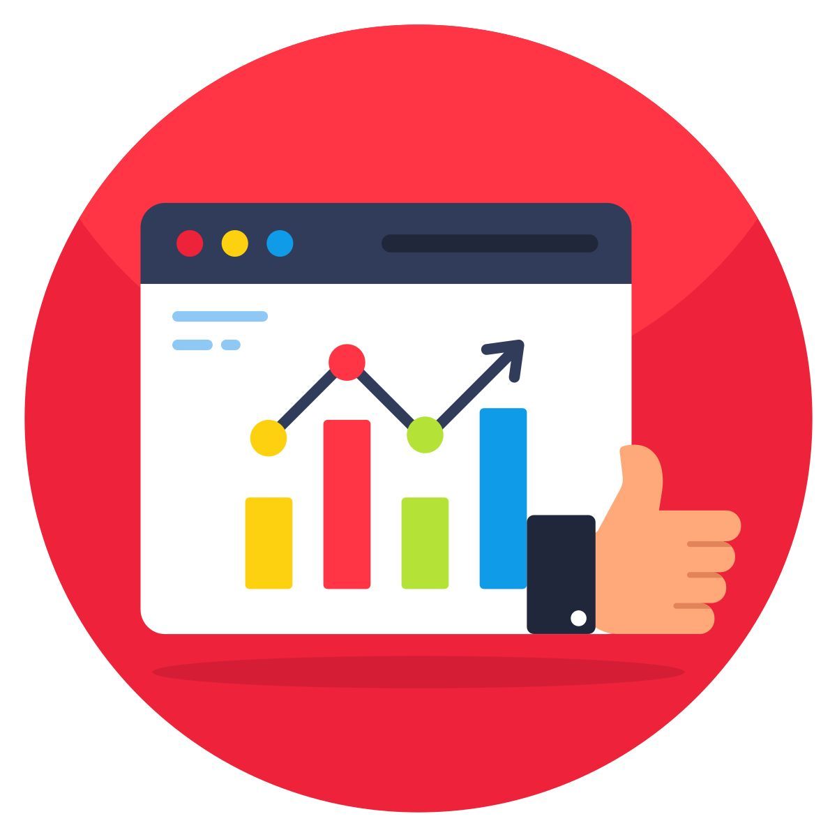 estadísticas en línea icon