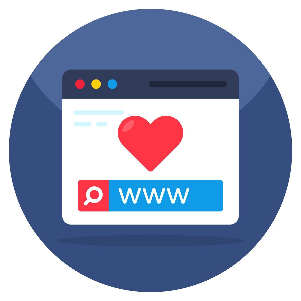 romantic research icon