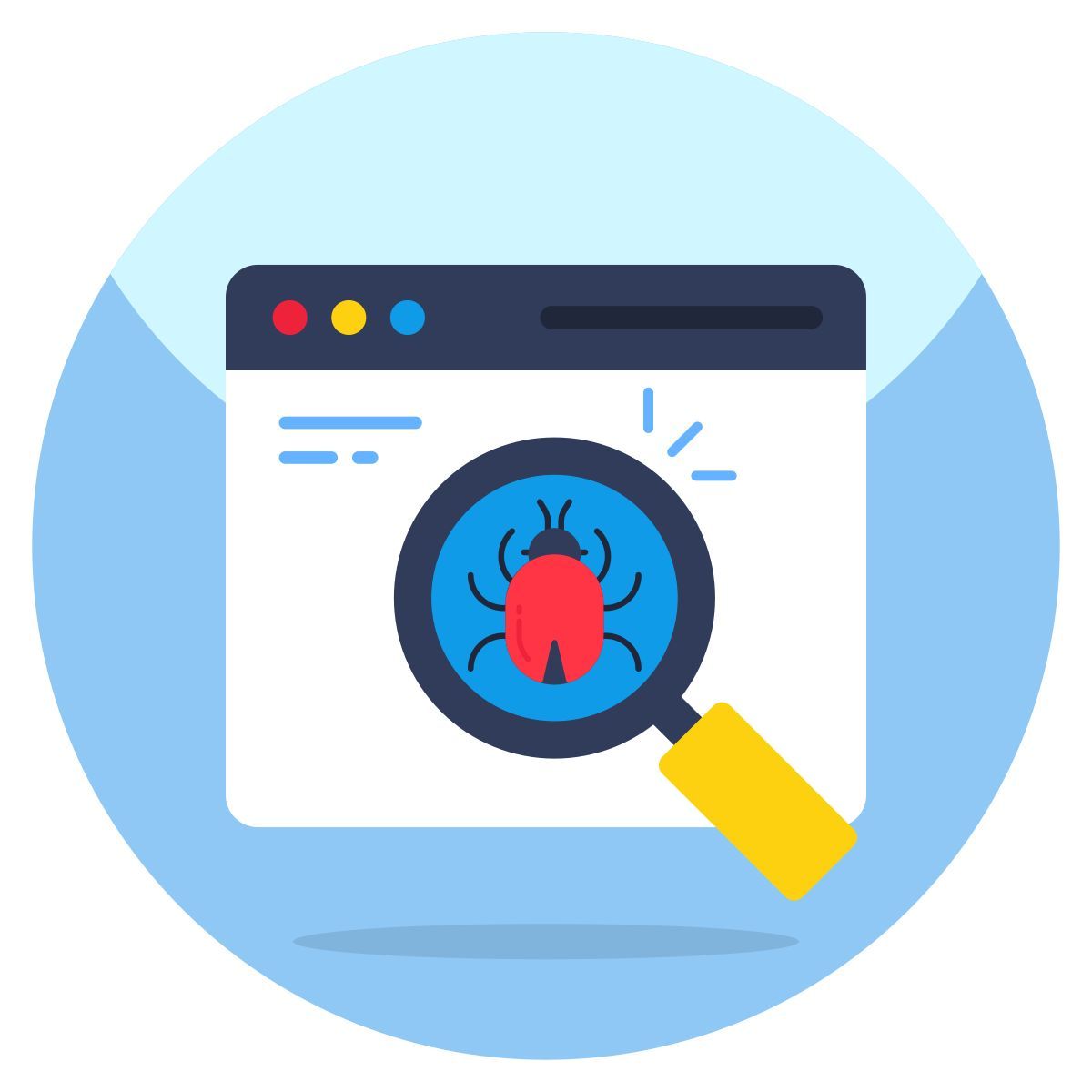 search bug icon