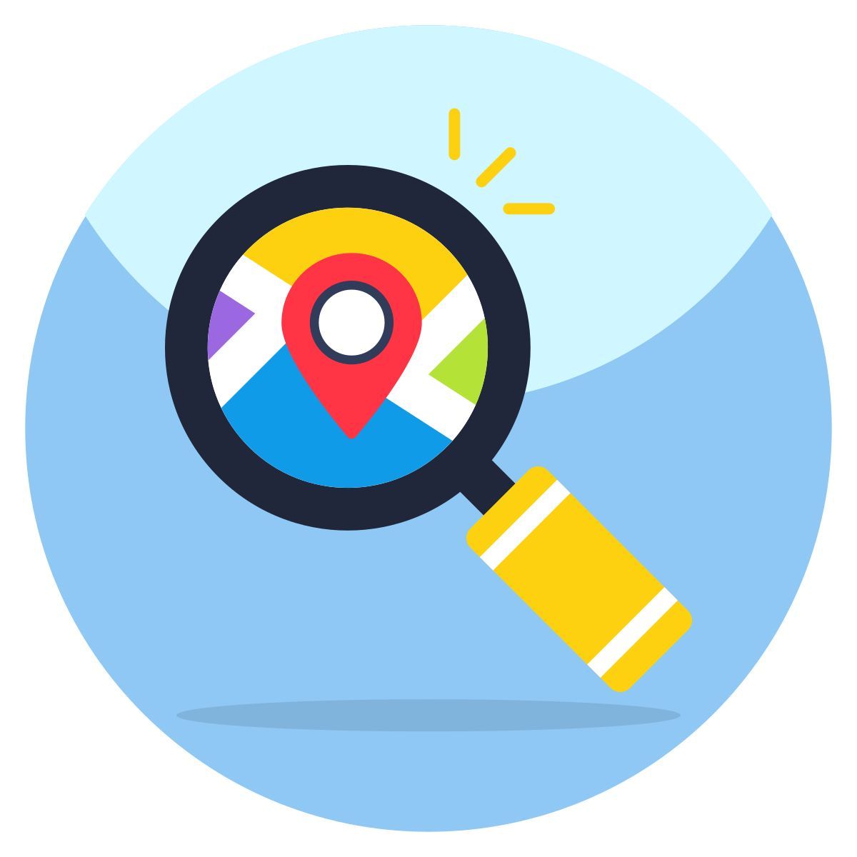emplacement de recherche icon