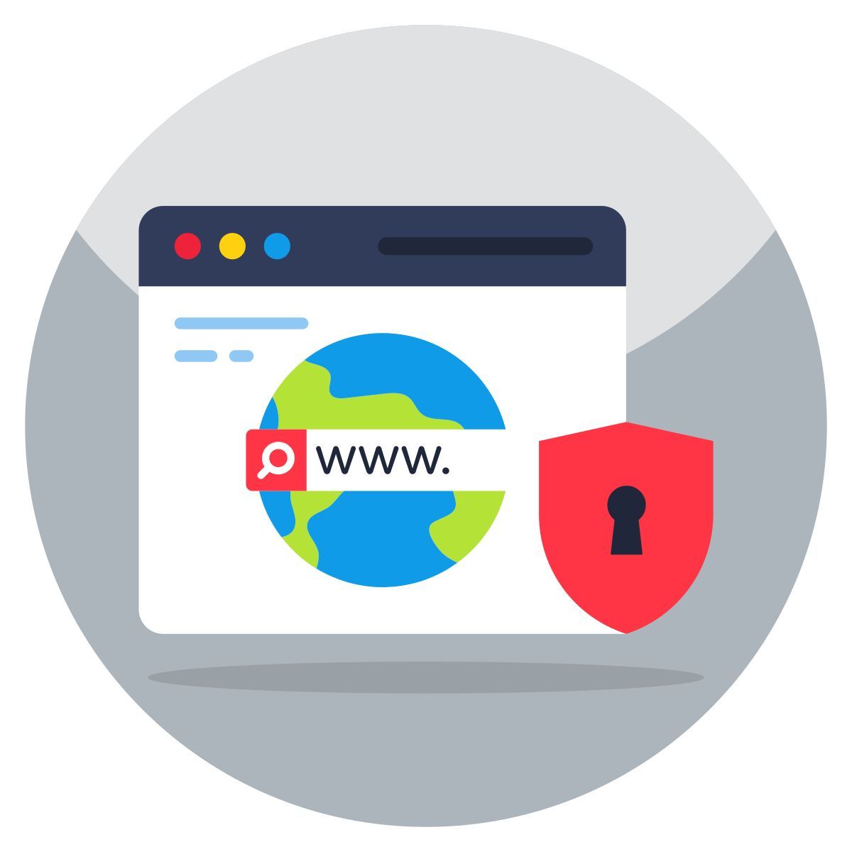 recherche sécurisée icon