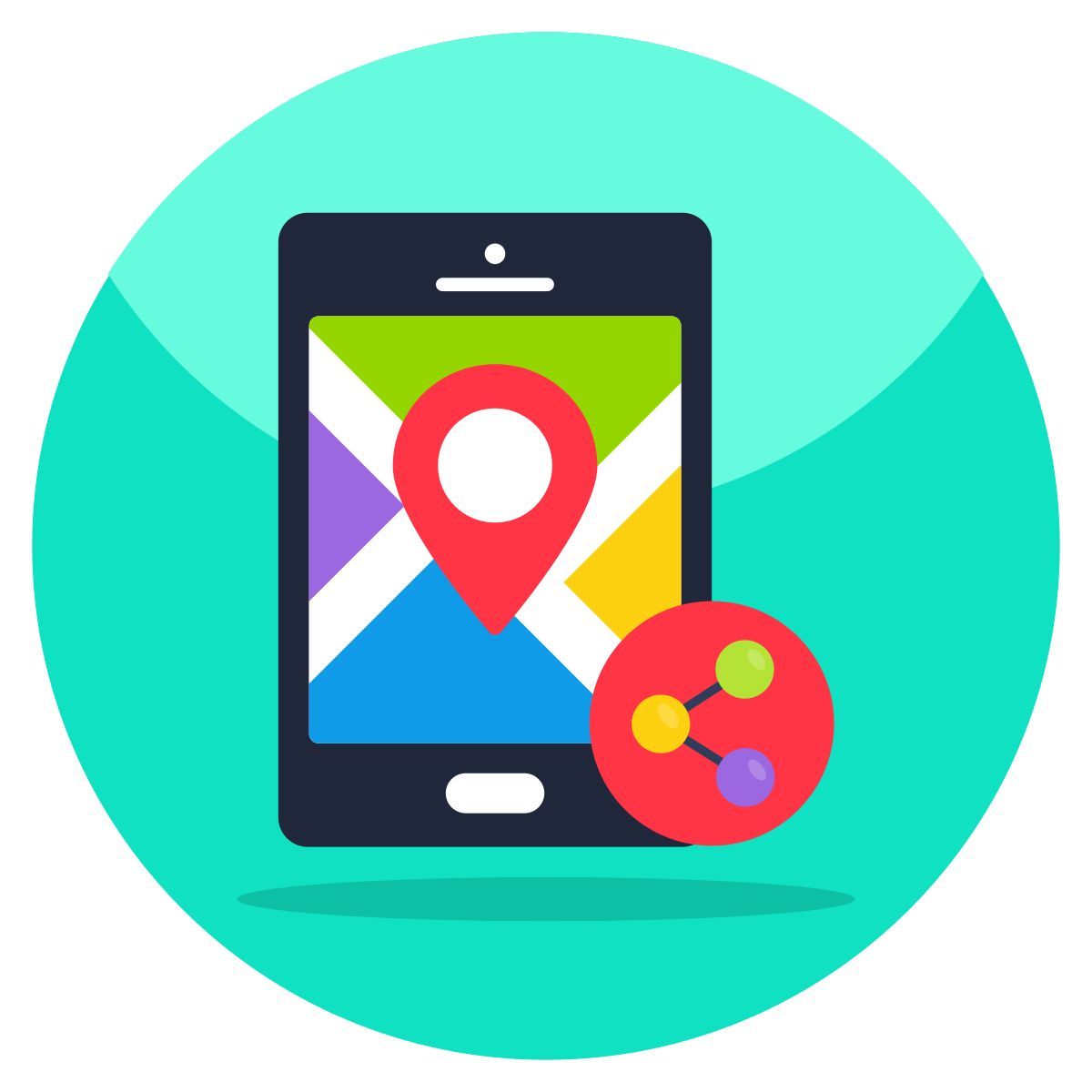 condividi la posizione mobile icon