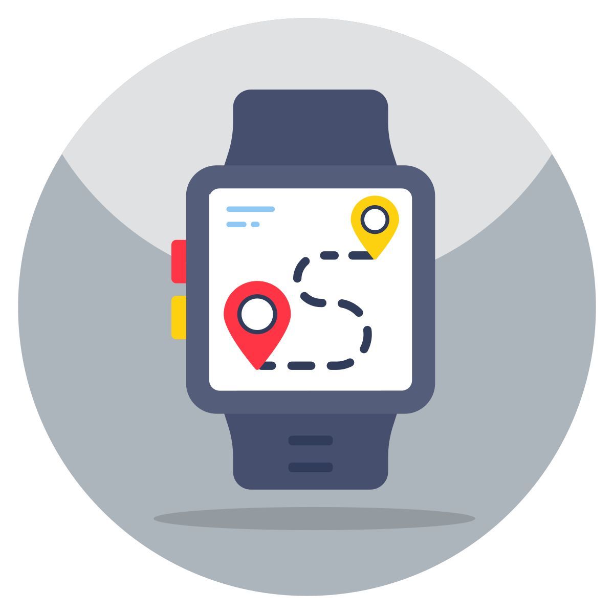 smartwatch location icon