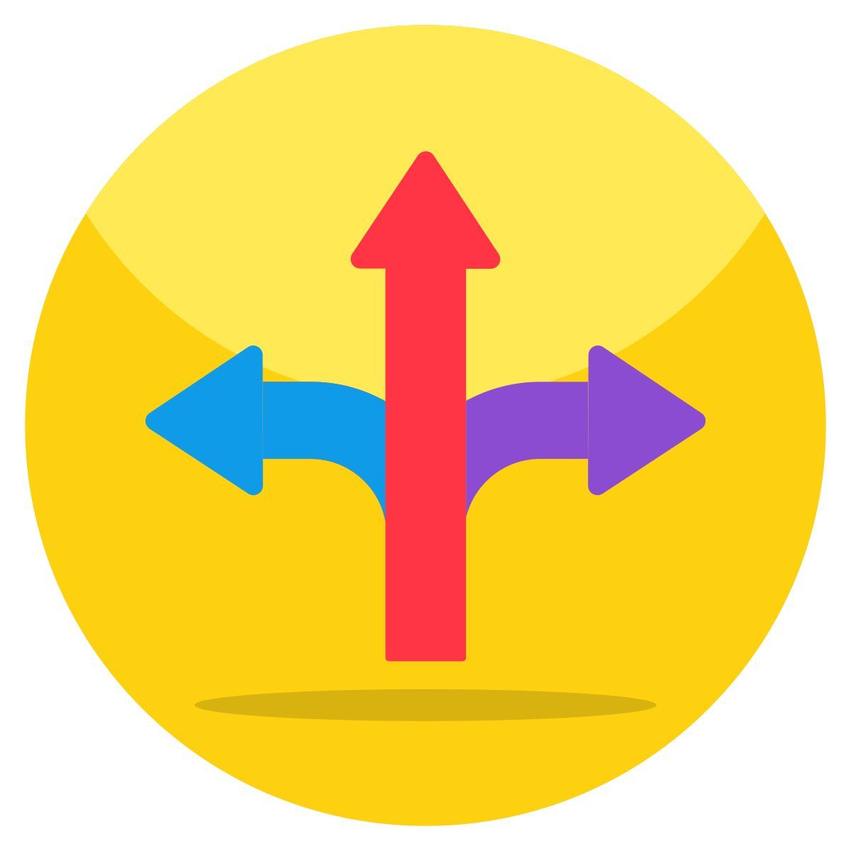 Triple Direction Arrows icon