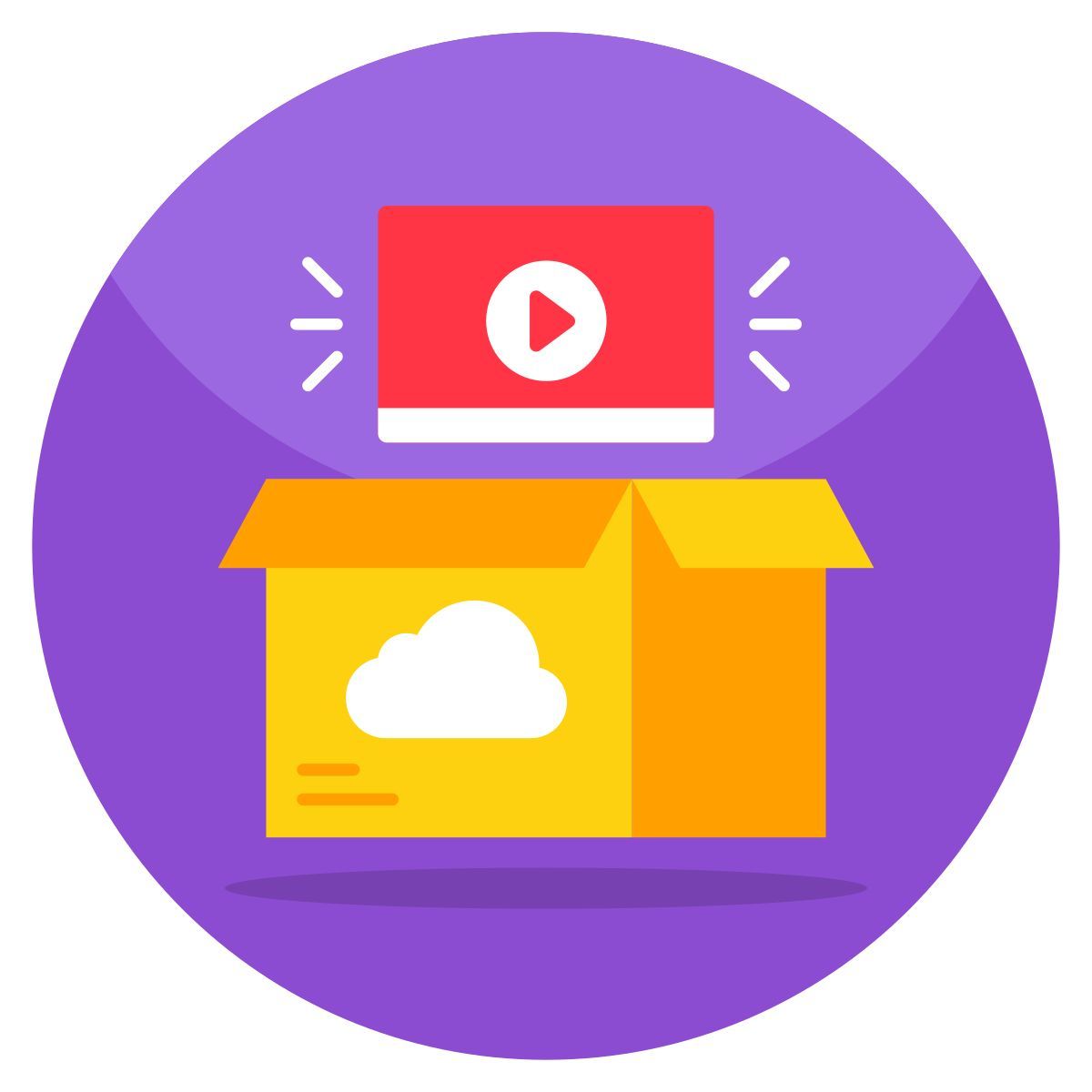 boîte vidéo icon