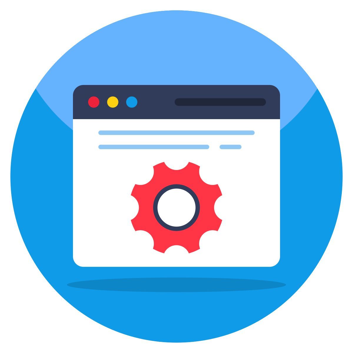 configuración web icon
