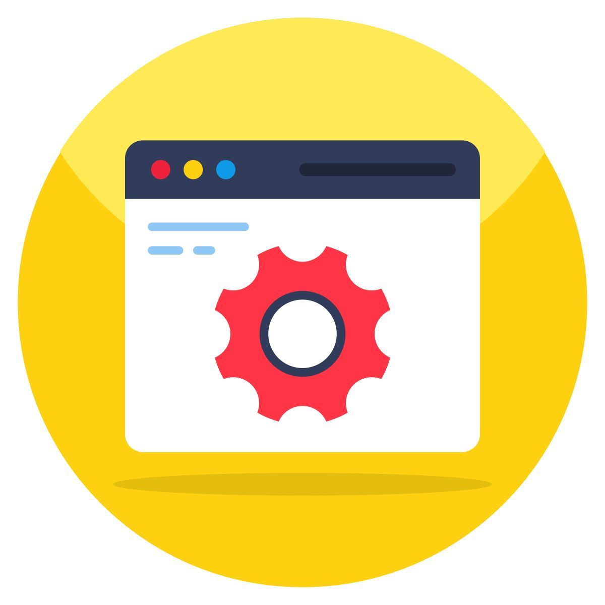 configuración web icon