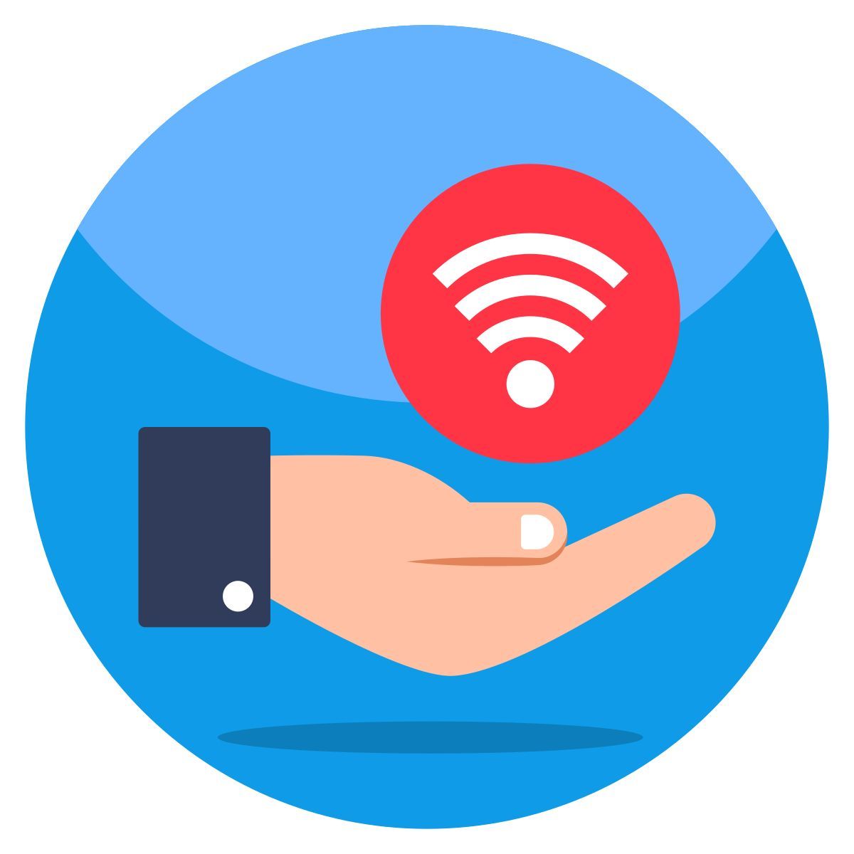cuidado de wifi icon
