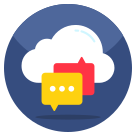 external Cloud-Chat-cloud-computing-flat-icons-vectorslab icon