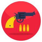 external Gun-crime-and-justice-flat-icons-vectorslab icon