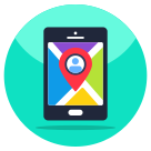 external Mobile-User-Location-maps-and-navigation-flat-icons-vectorslab icon