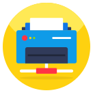 external Network-Printer-network-and-communication-flat-icons-vectorslab icon