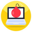 external Online-Bomb-crime-and-justice-flat-icons-vectorslab icon