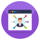 external User-Network-marketing-strategy-flat-icons-vectorslab icon